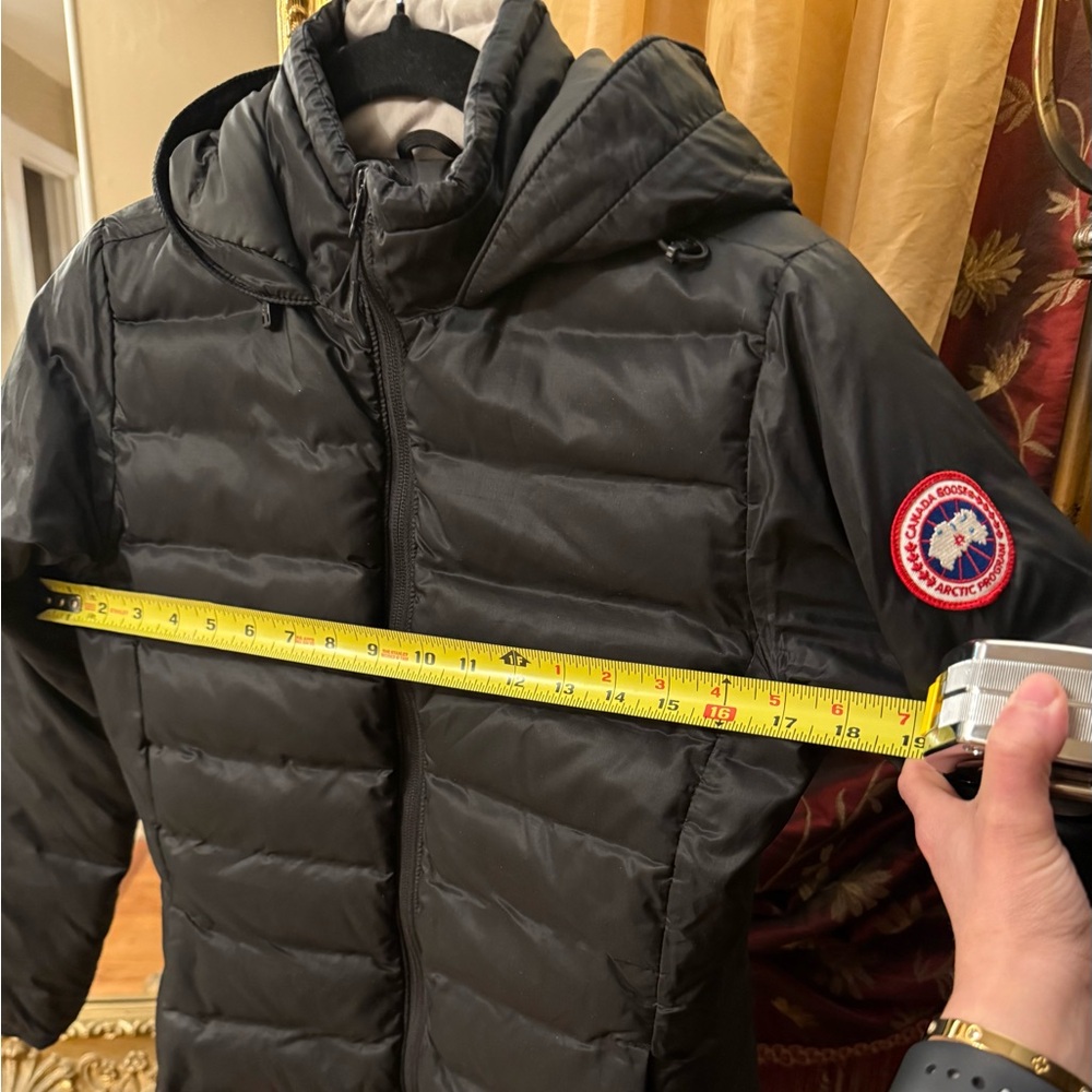 Authentic Canada Goose Black Quilted Down Jacket with Signature Patch Size XS - Picture 7 of 9